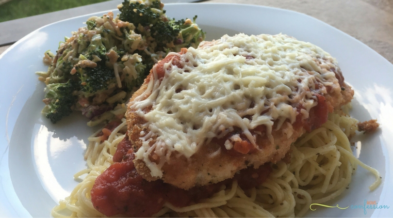 This Easy Chicken Parmesan Recipe is amazing and so simple to make at home. Y'all have to try it! You can't go wrong with the delicious flavors that this chicken parmesan recipe has to offer.