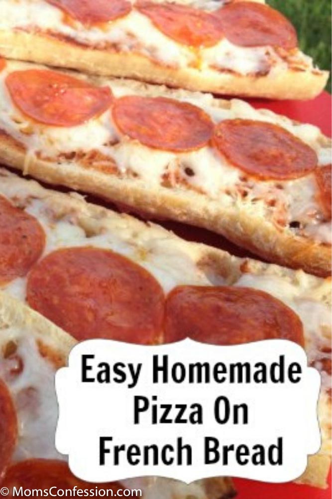 Easy Homemade Pizza On French Bread