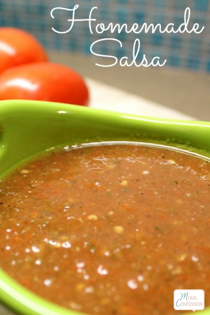 This easy homemade salsa recipe is a staple in our home and it can be in yours too! Try this easy salsa recipe today and enjoy with friends and family. 