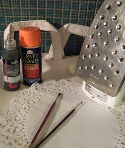 Hand Painted Or Rhinestone Tote Bag