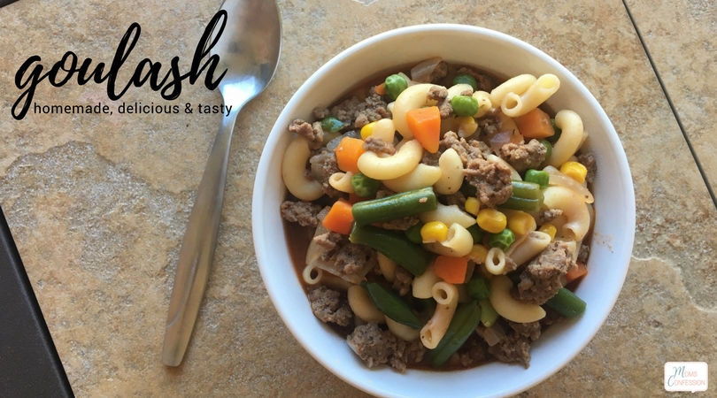 This family recipe was shared with me by my dad who is a huge fan of homemade hamburger goulash. Ok, I'll admit...I love it just as much as he does and that's why I'm sharing it with all of you! :)