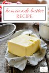 This homemade butter recipe is super easy to make and like a mini science lesson for the kids all wrapped into getting them in the kitchen to cook! WIN!