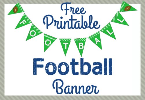 Free Printable Football Banner