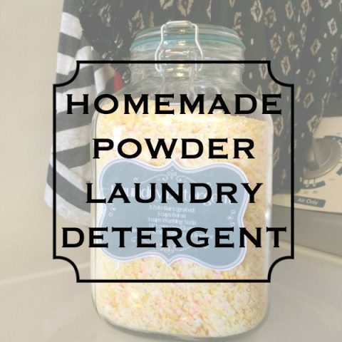 easy homemade powder laundry detergent recipe
