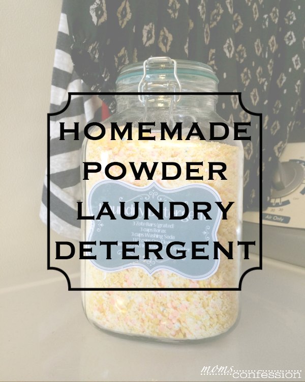 Homemade Powder Laundry Detergent