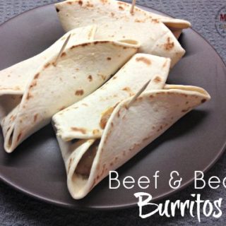beef and bean burrito