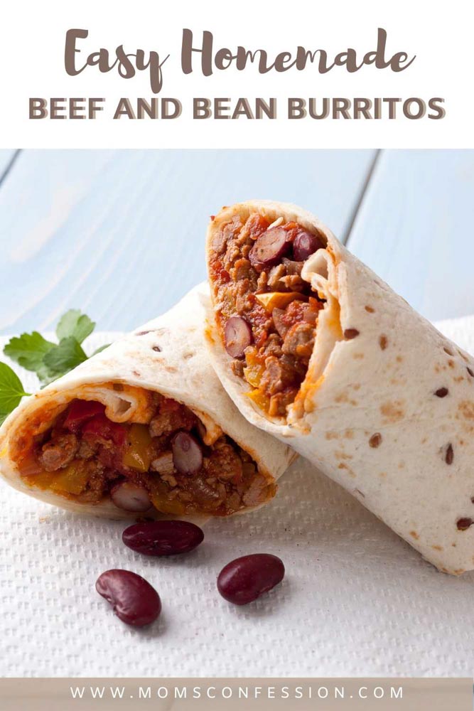 Easy Homemade Beef and Bean Burrito Recipe – A Classic Recipe Idea for Burrito Lovers