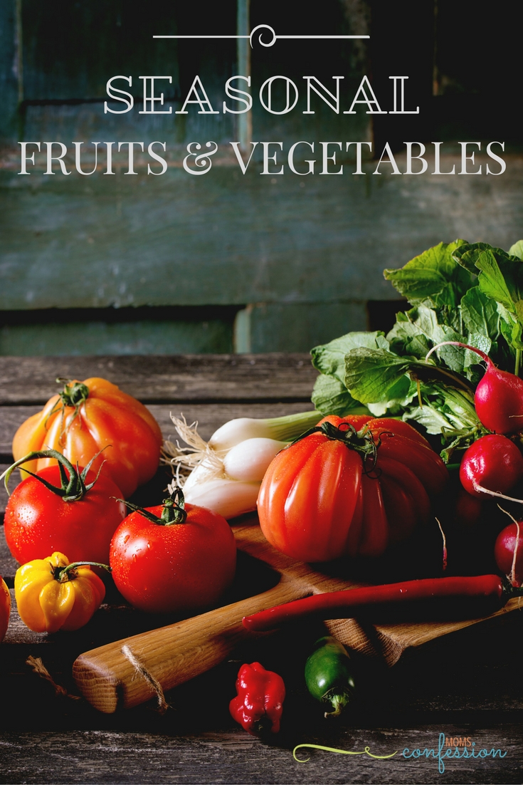 Complete List of Seasonal Fruits and Vegetables + Free Printable