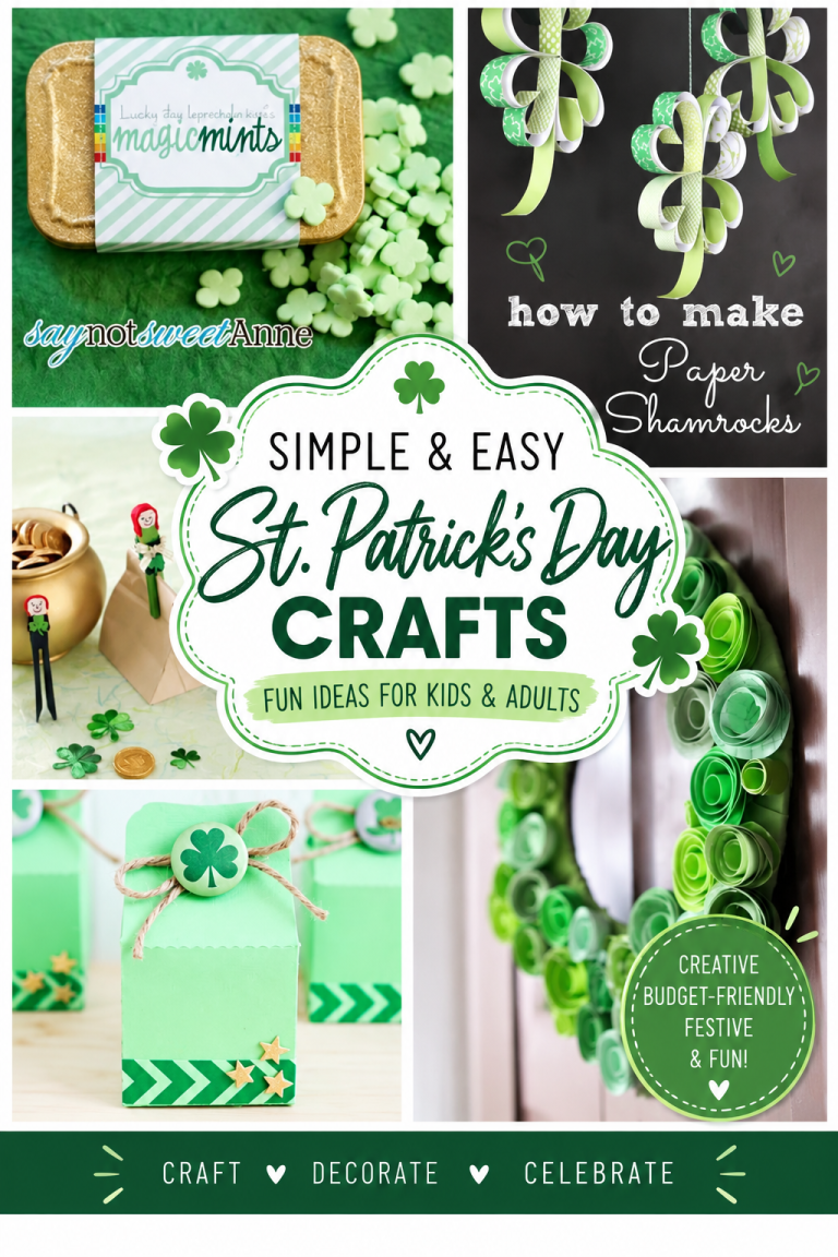 Simple St. Patrick’s Day crafts and DIY ideas for kids and adults