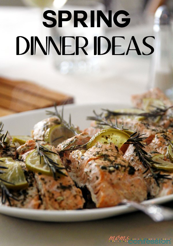 Spring-Dinner-Ideas Spring showers bring May flowers, but Spring dinner ideas bring families together. Try these great easy meal ideas with your friends and family.