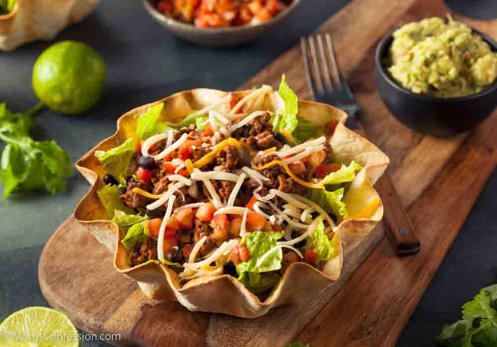 Mini Tex-Mex Taco Salad Bowl