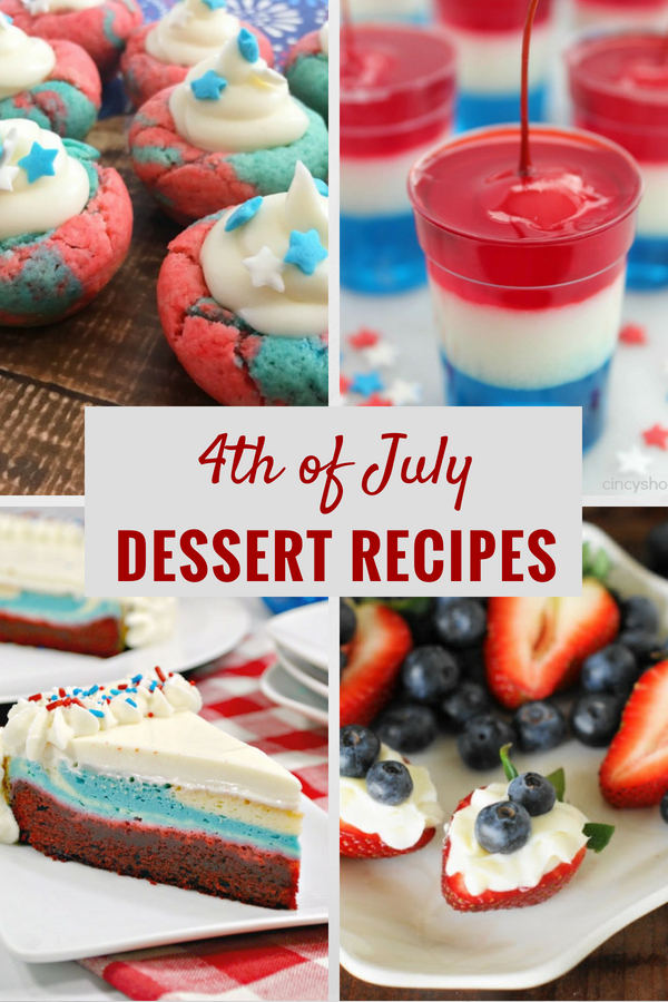 If you are looking to add something sweet to your 4th of July, you don't want to miss out on these amazing 4th of July dessert recipes. All #1 in my books!