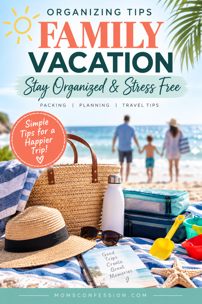 Family vacation organizing tips for packing, planning and enjoying a stress-free trip