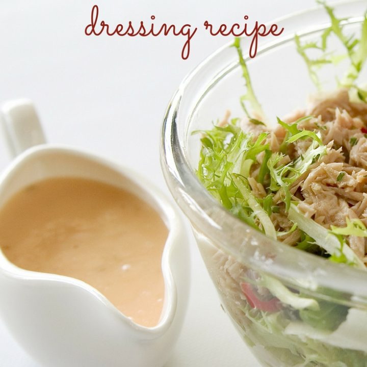 If you are looking for a creamy and very tasty dressing, make sure to put this homemade thousand island dressing on your list! You won't regret it!