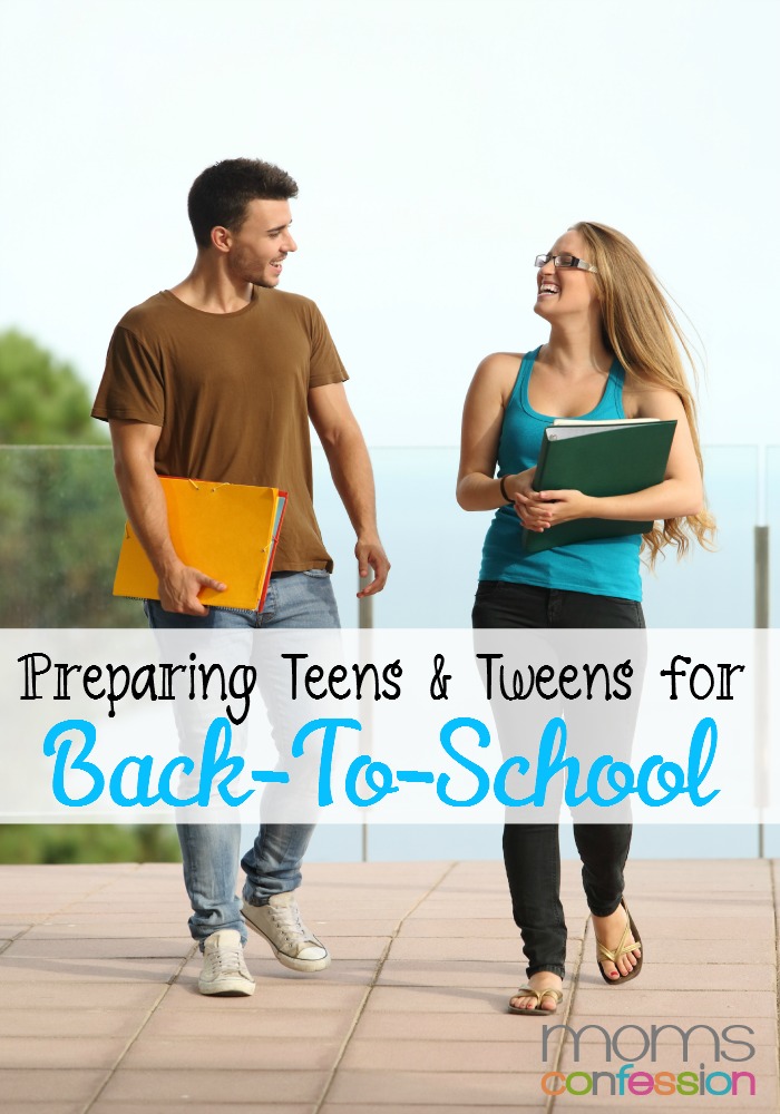 preparing teens and tweens for back to school