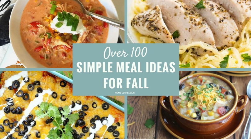 These healthy and simple dinner ideas for fall are the perfect solution for dinner time. Check out the ultimate list of over 100 dinner ideas for fall today!