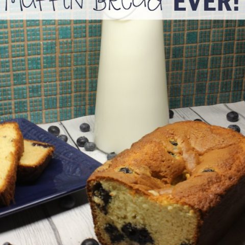 This scrumptious, quick and easy blueberry muffin bread from scratch is so delicious! We made this blueberry muffin loaf and it was devoured in about 5 minutes flat! You must try it yourself!