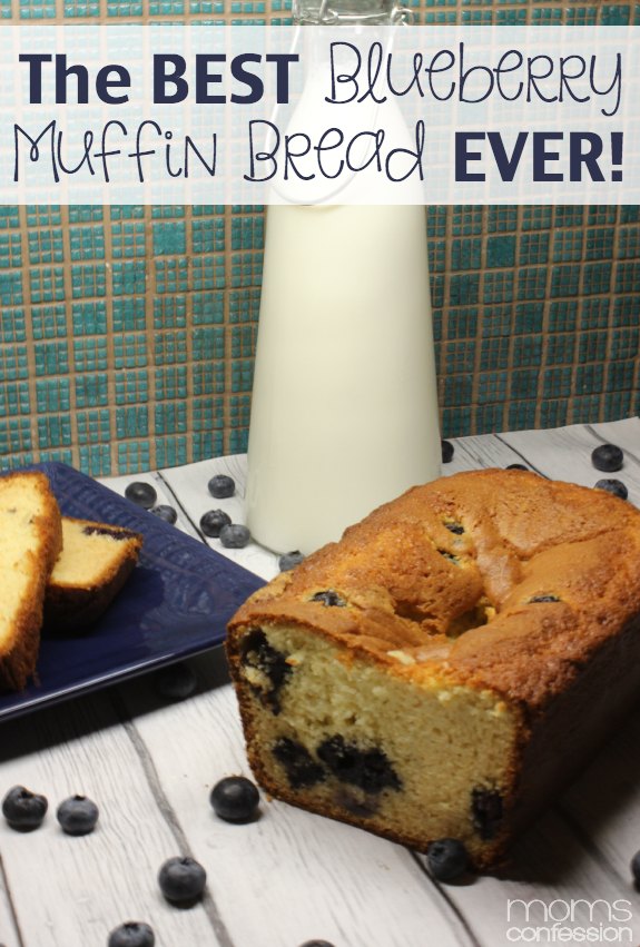 This scrumptious, quick and easy blueberry muffin bread from scratch is so delicious! We made this blueberry muffin loaf and it was devoured in about 5 minutes flat! You must try it yourself!