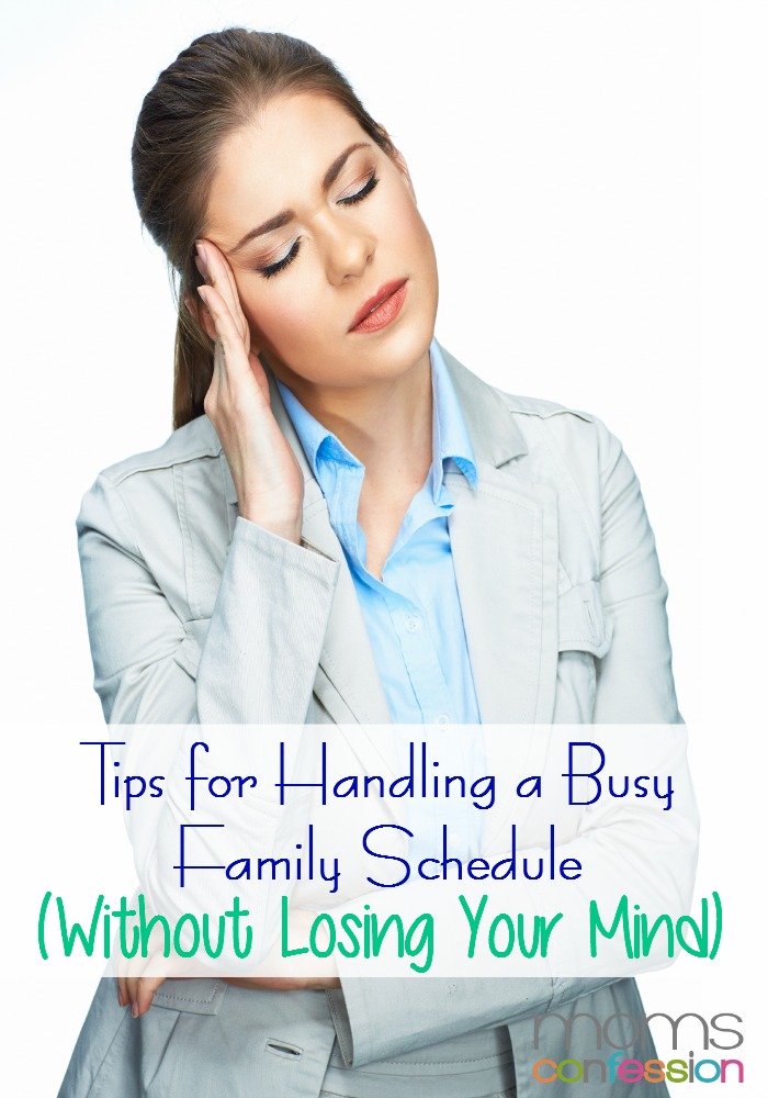 tips for handling a busy family schedule