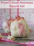Bring awareness to breast cancer with these delicious popcorn balls!