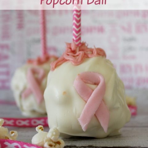 Bring awareness to breast cancer with these delicious popcorn balls!
