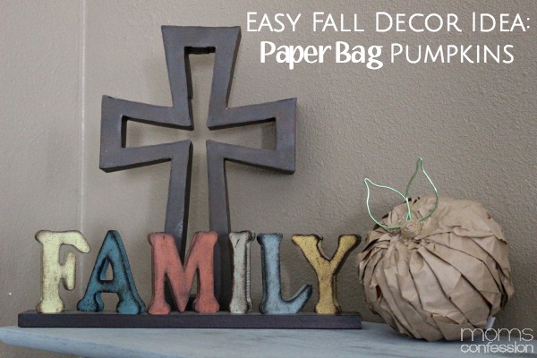 Easy Fall Decor Idea: Paper Bag Pumpkins