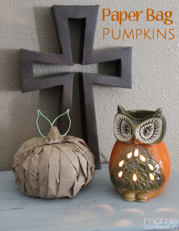 Cute Paper Bag Pumpkins for Fall