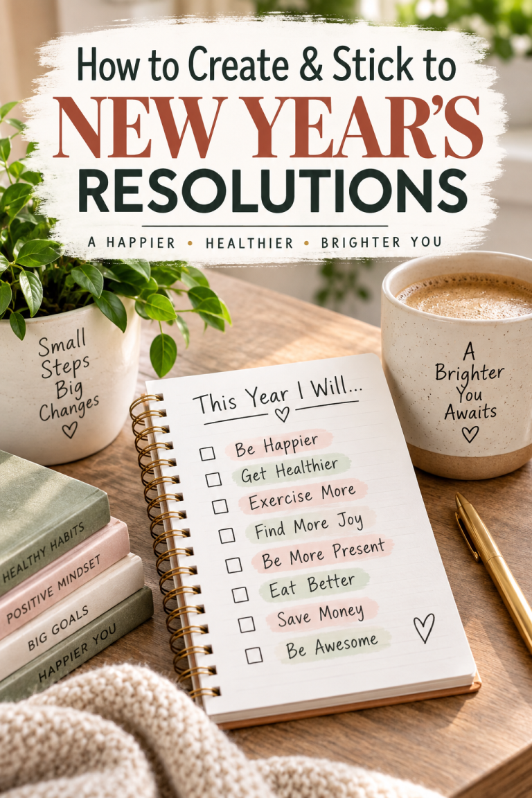How to create and stick to New Year’s resolutions for a happier and healthier year