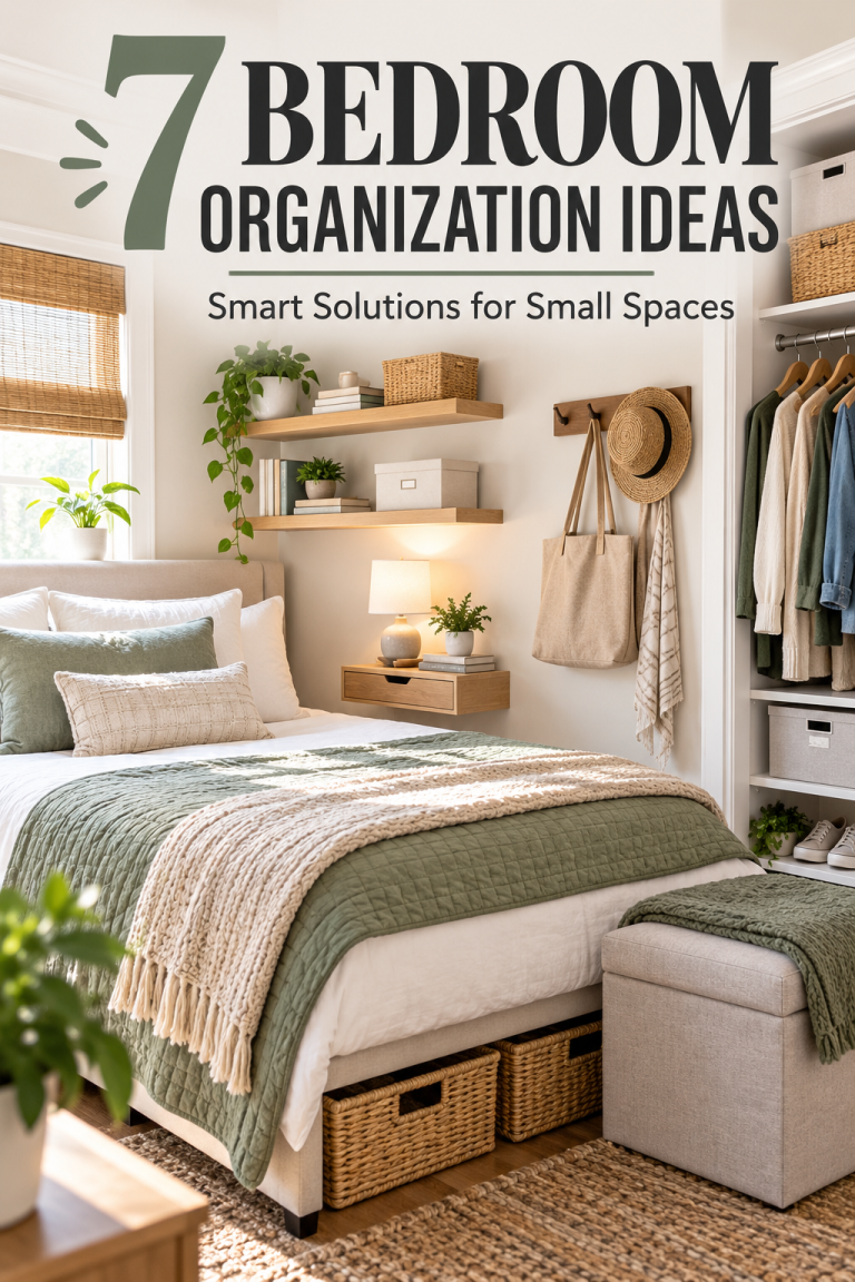 7 bedroom organization ideas with smart storage solutions for small spaces
