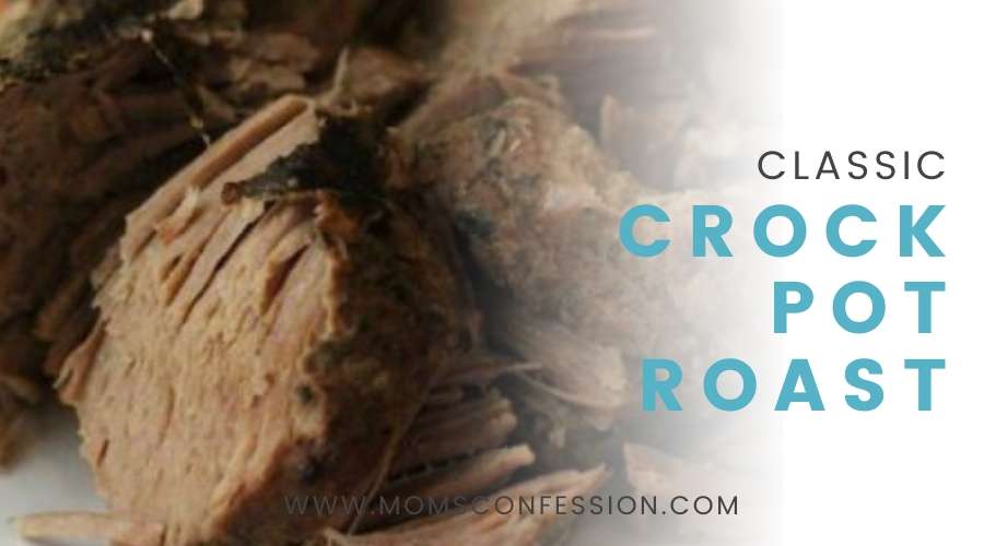 Classic Slow Cooker Boneless Chuck Roast with Vegetables & Gravy