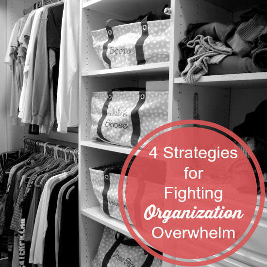 4 simple strategies to fight getting overwhelmed with organization | MomsConfession.com