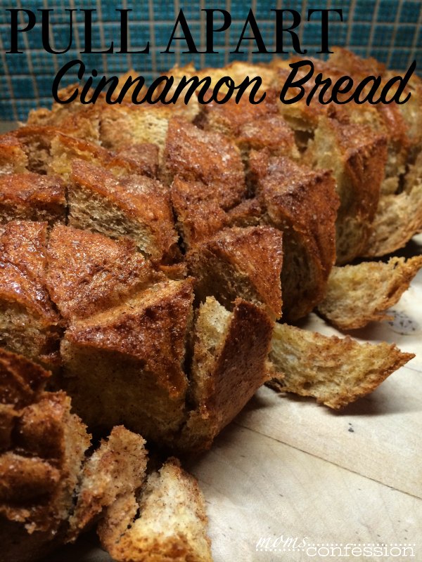 Simple and easy dessert bread to share with everyone...Pull Apart Cinnamon Bread | MomsConfession.com