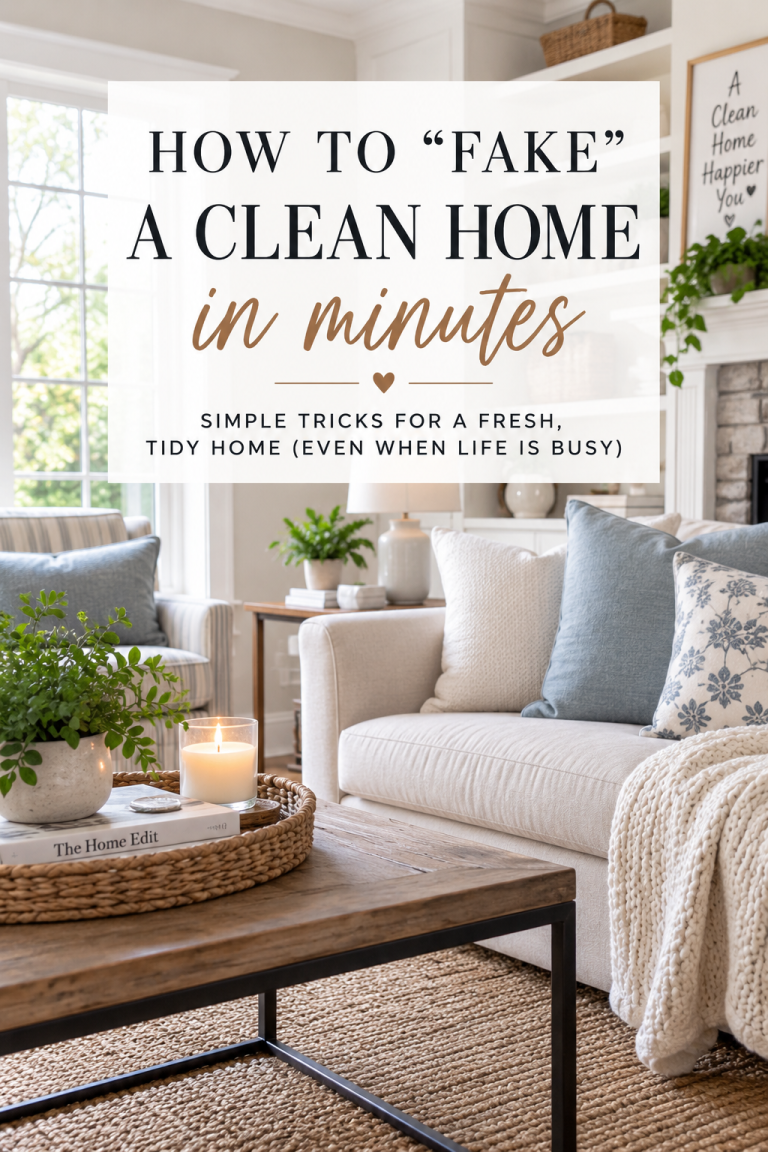 How to fake a clean home in minutes with simple tricks for a fresh and tidy house