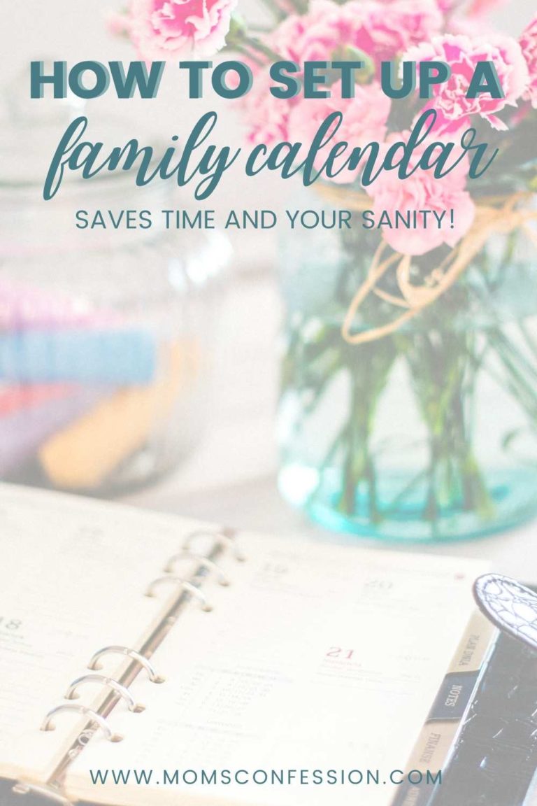 How to Set Up a Family Calendar and Change Your Life!