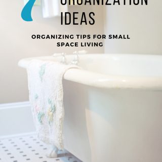 Bathrooms are small spaces, but these 7 bathroom organization ideas will easily help you conquer the clutter that looms in there and also get it clean!