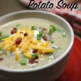 This easy loaded baked potato soup recipe is the best on the internet. The thick and creamy base using heavy whipping cream makes this potato soup recipe one that has everyone coming back for more! Give it a try!