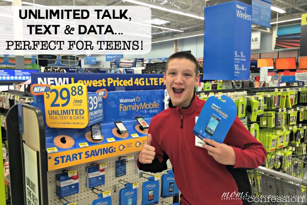 Unlimited Talk, Text, & Data....perfect for teens!