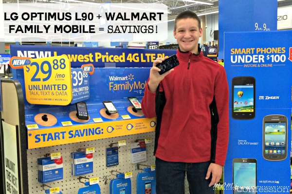 LG Optimus L90 + Walmart Family Mobile = Savings!