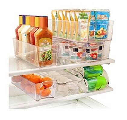 fridge organization bins