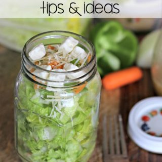 Jazz up your brown bag routine with these Mason Jar Salad Tips and Recipe ideas. With these mason jar salad ideas you can enjoy lunch and eat healthy too!