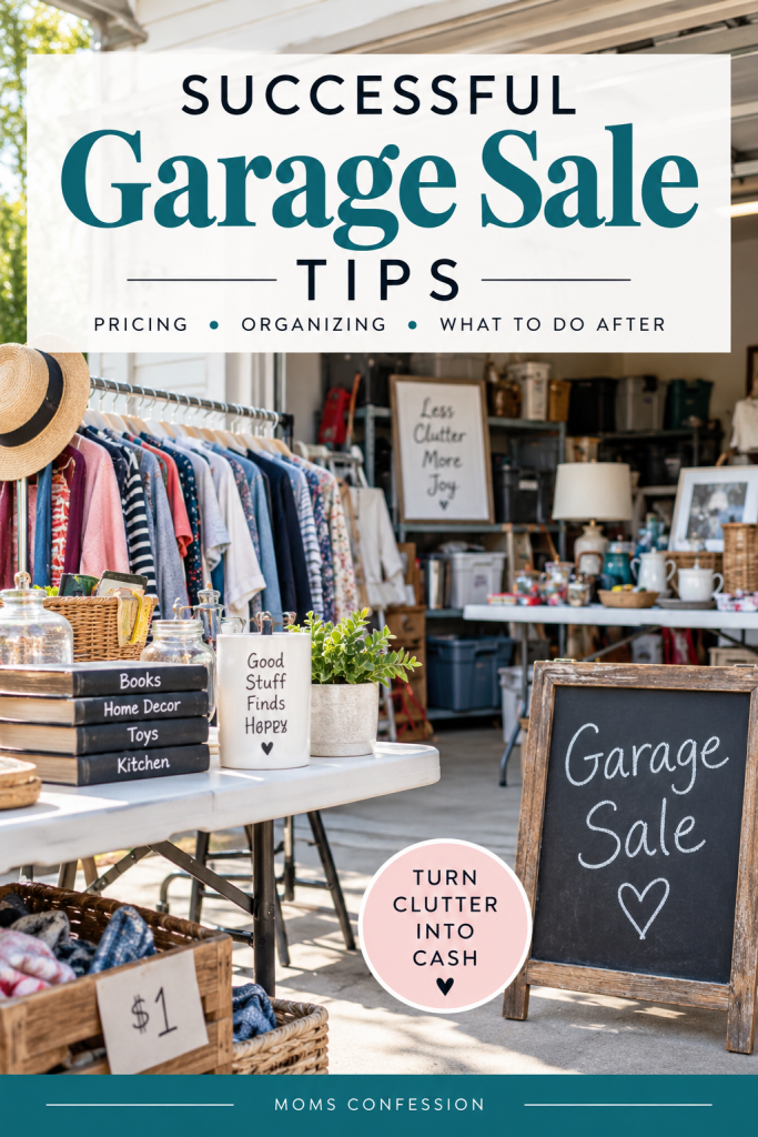 garage-sale-tips Successful garage sale tips for pricing, organizing, displaying items, and turning unwanted clutter into extra cash.