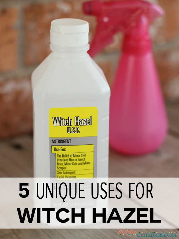 Do you have a bottle of witch hazel at home and don't know what you can use it for? Here are 5 witch hazel uses to help you find a unique use for this natural product.