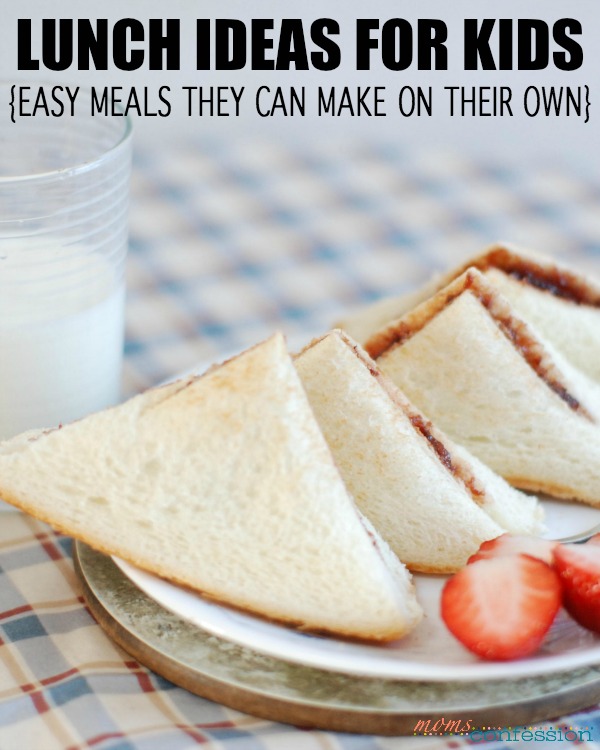 Teaching kids independence starts with something like having them to make their own lunch. These lunch ideas for kids to make themselves are simple for all.