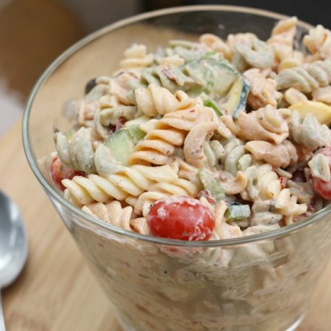 Having the perfect steak, chicken, brisket, or ribs on the grill or smoker are great, there is always room to spice up meals with a delicious side, like an easy pasta salad.
