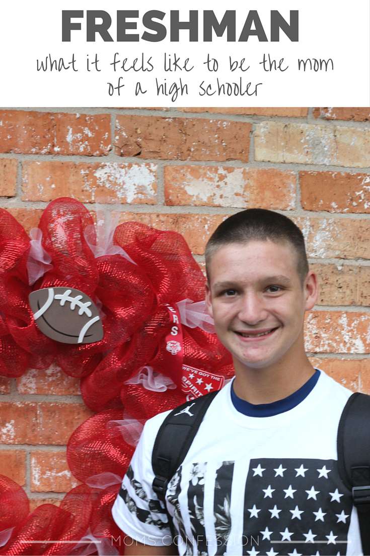 Being a high school mom is rough. This is what it feels like to watch your baby become a freshman and all the feelings that go along with it. So not ready for this...