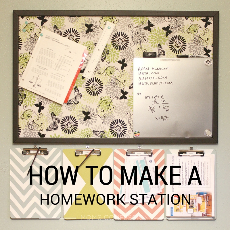 Learn how to create a functional homework station to make afterschool easier on the kids and you too!