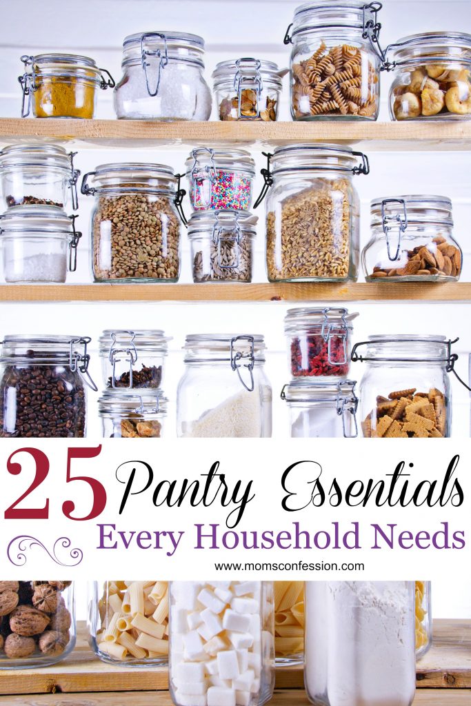 Kitchen hacks like these 25 pantry staples every household needs are what makes it easy for busy moms to manage weeknight meals!