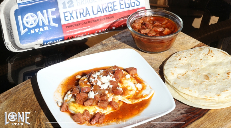 Great tasting Lone Star Eggs make these huevos rancheros amazing!