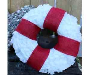 Burlap Coffee Filter Wreath