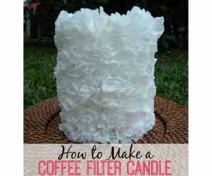 Coffee Filter Candle